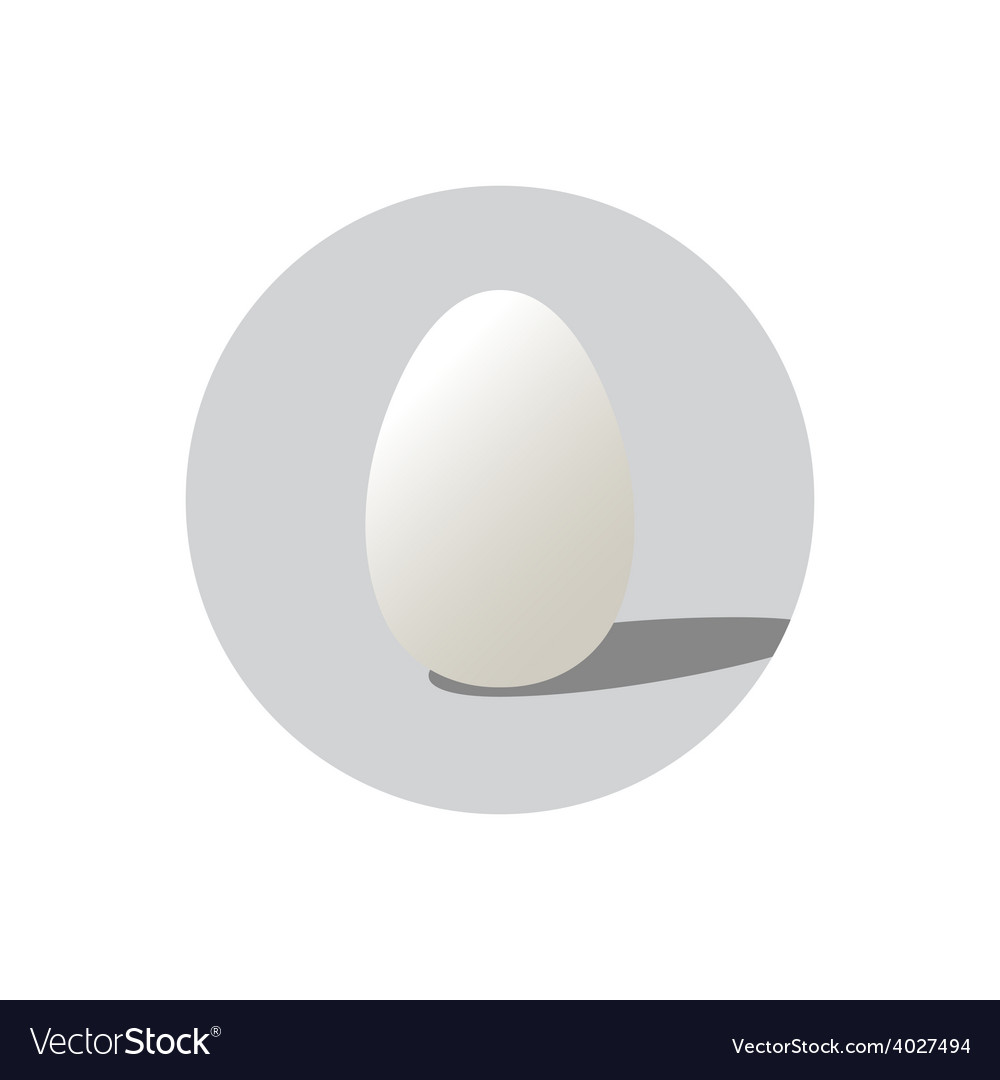 Realistic shape of egg easter egg shape Royalty Free Vector