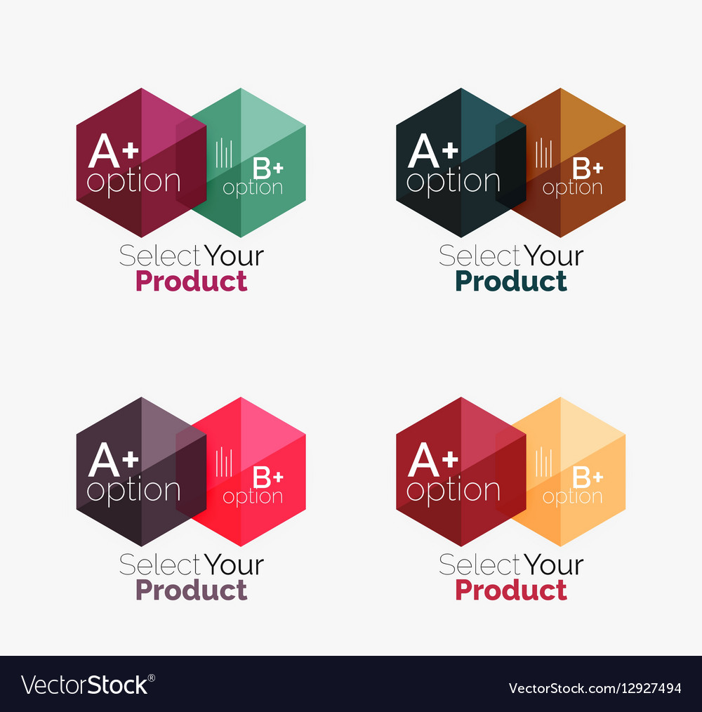 Set of abstract option navigation templates