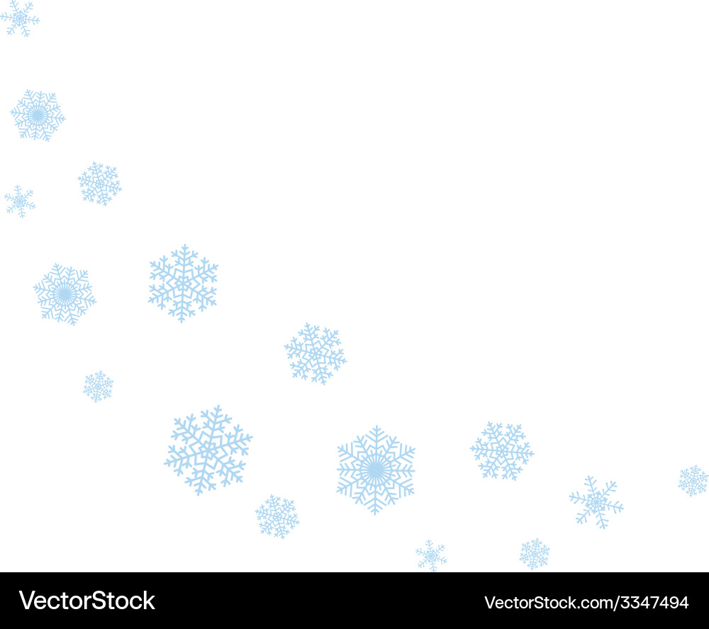 Wave snowflakes Royalty Free Vector Image - VectorStock