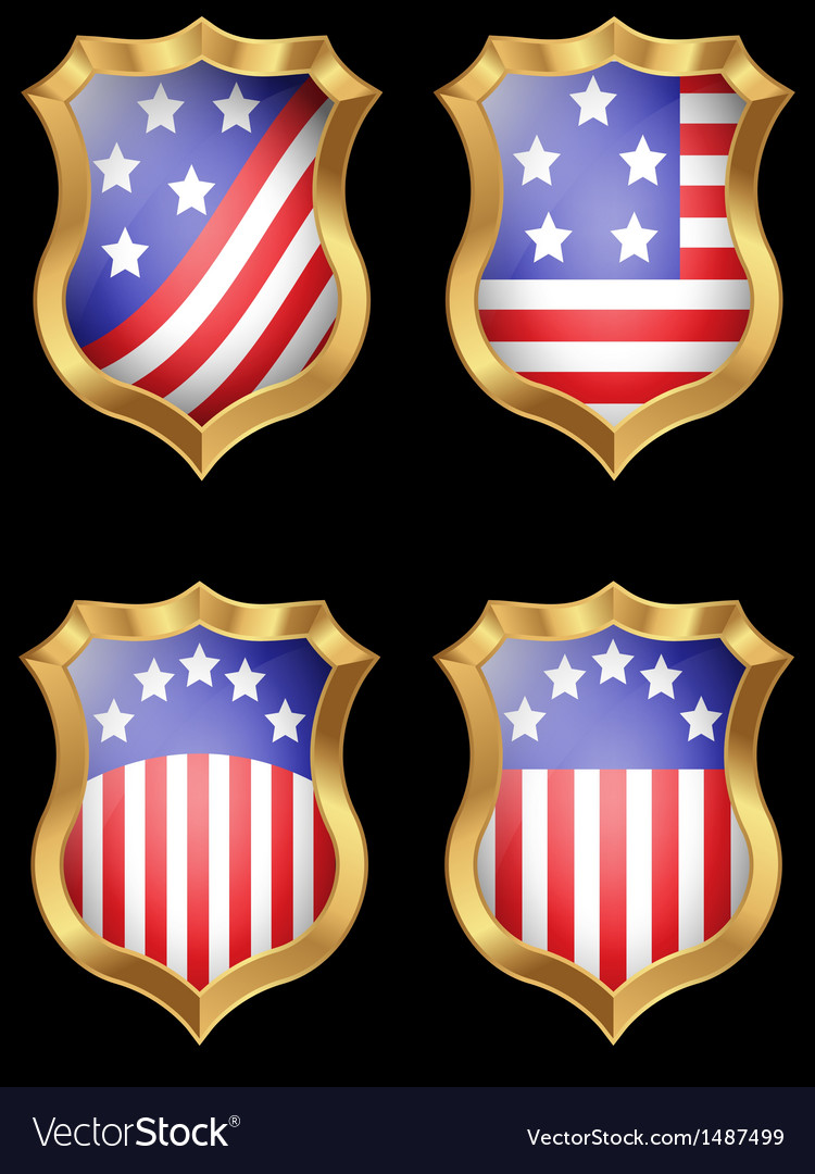 american-flag-on-metal-shiny-shield-royalty-free-vector