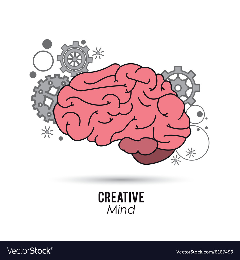 Creative mind and idea icon design