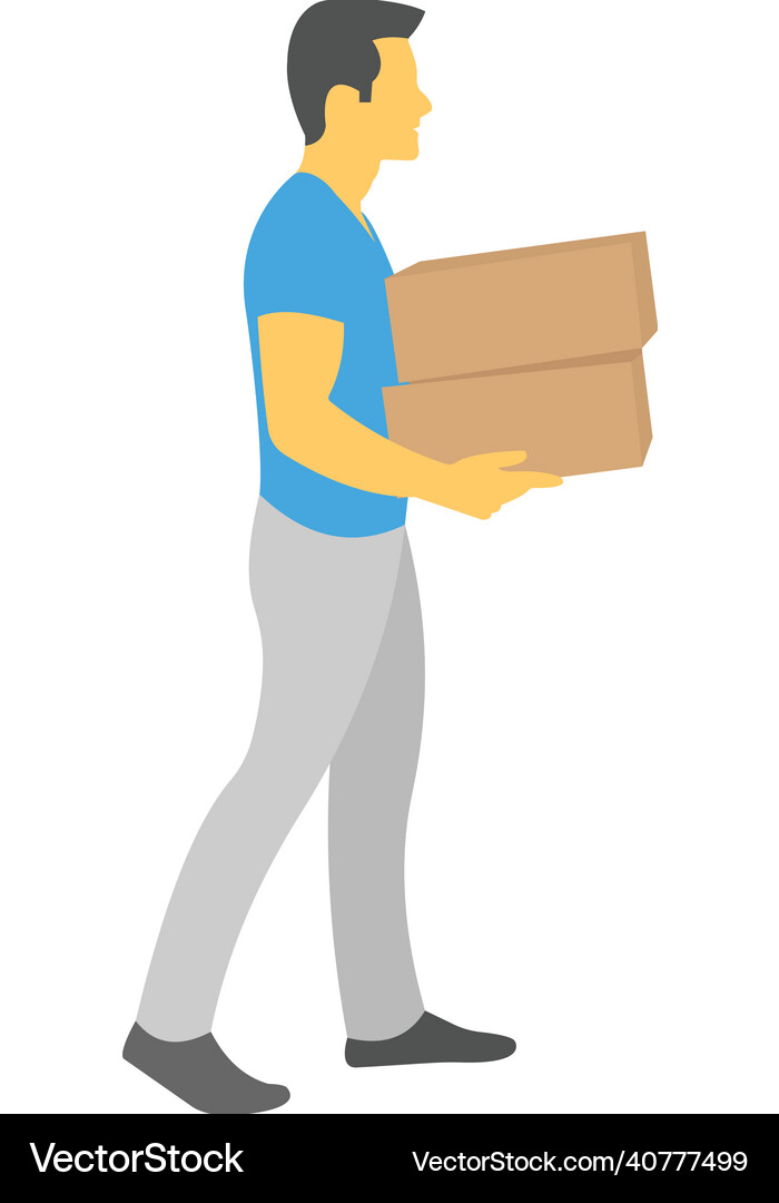 Delivery boy Royalty Free Vector Image - VectorStock
