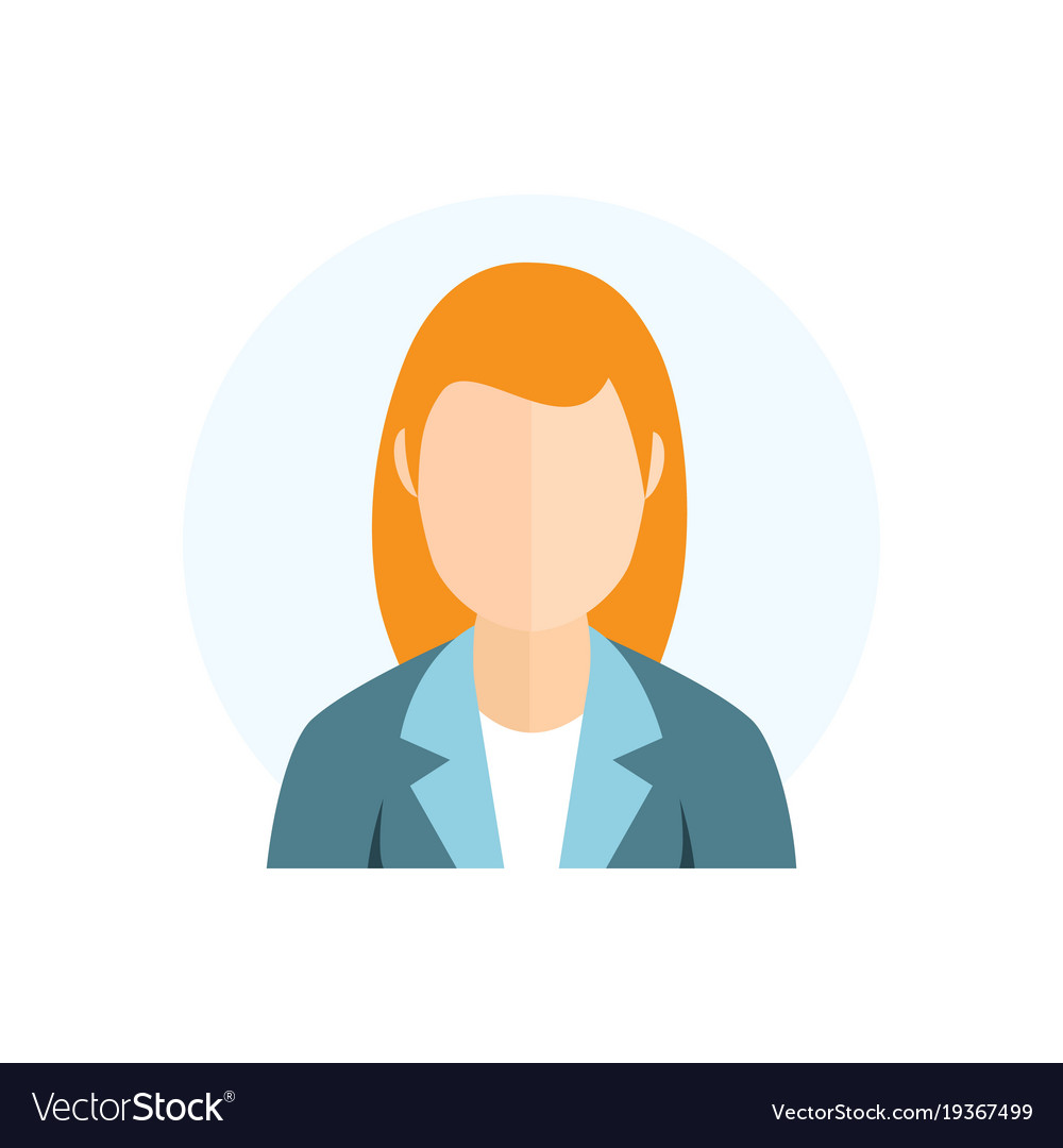Flat style character avatar icon