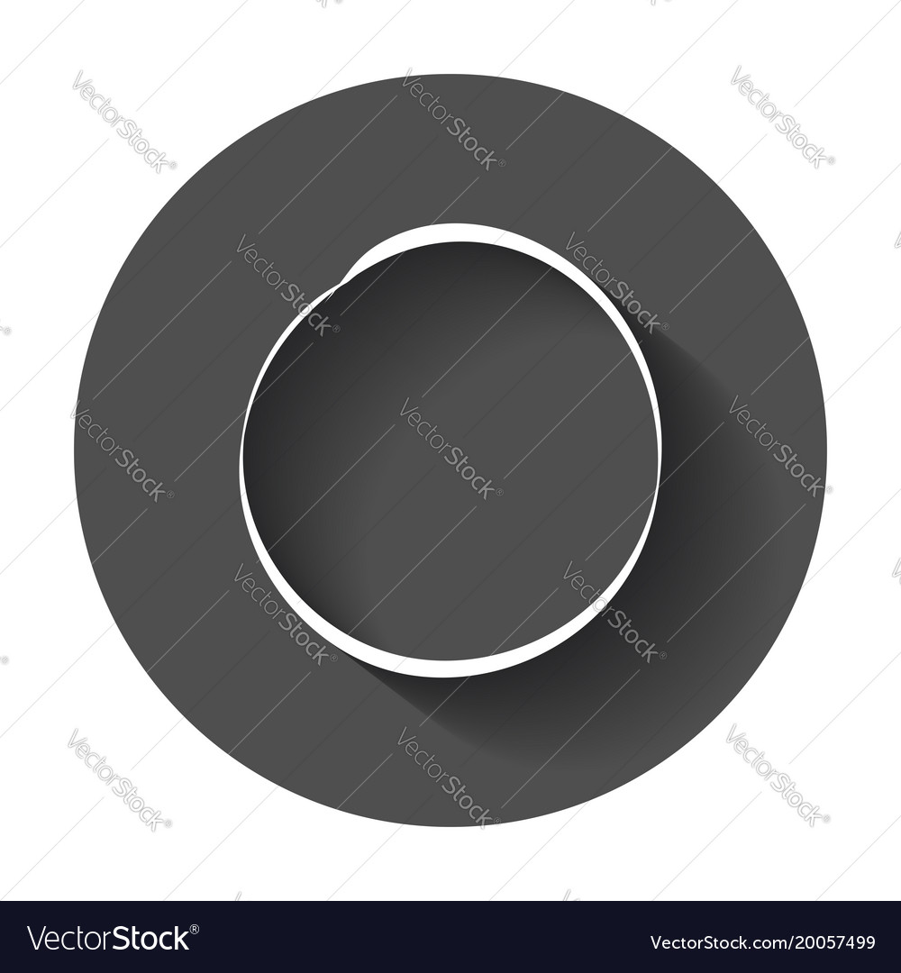 Hand drawn scribble circle element with long