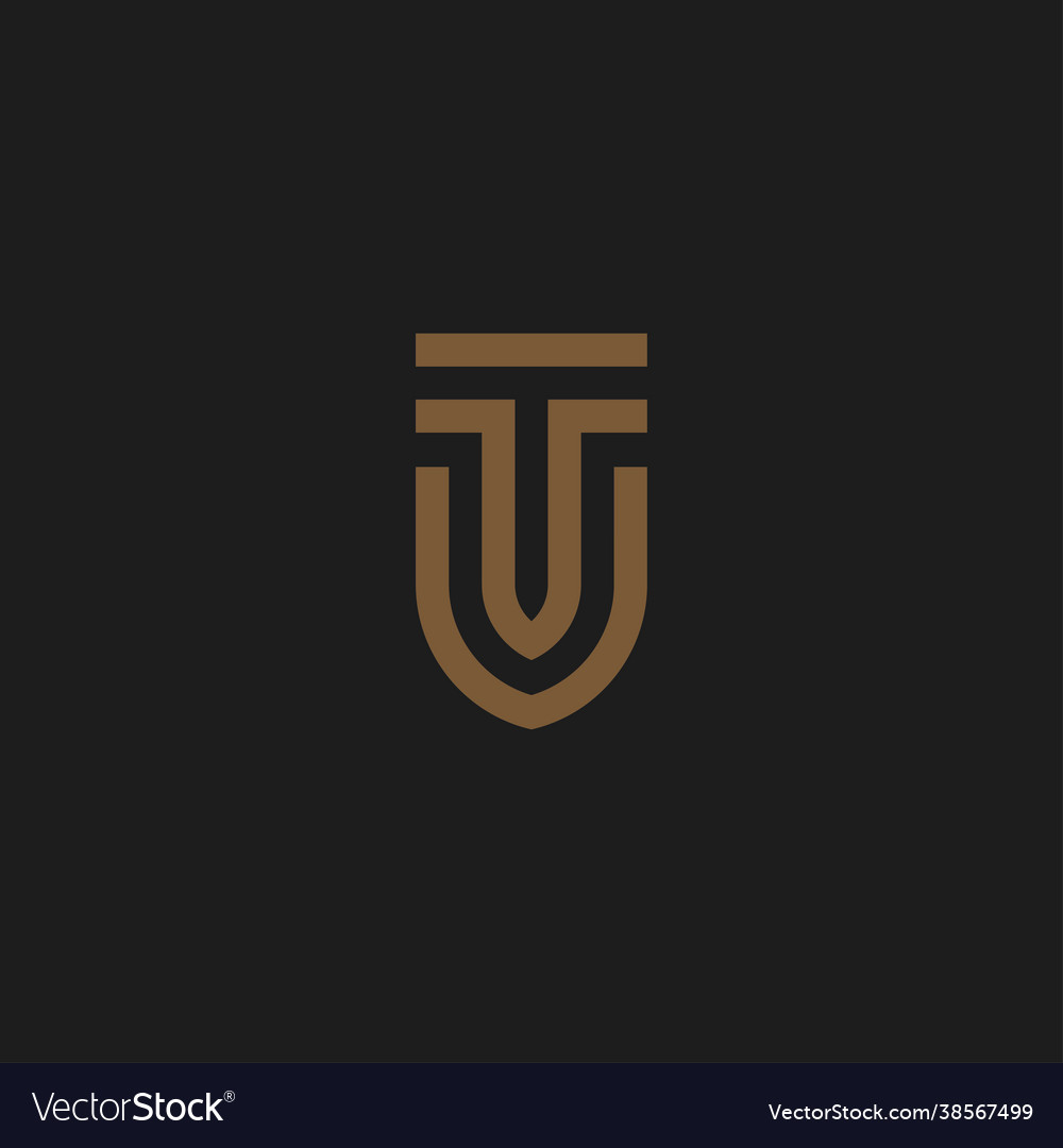 Initial letters tu logo Royalty Free Vector Image