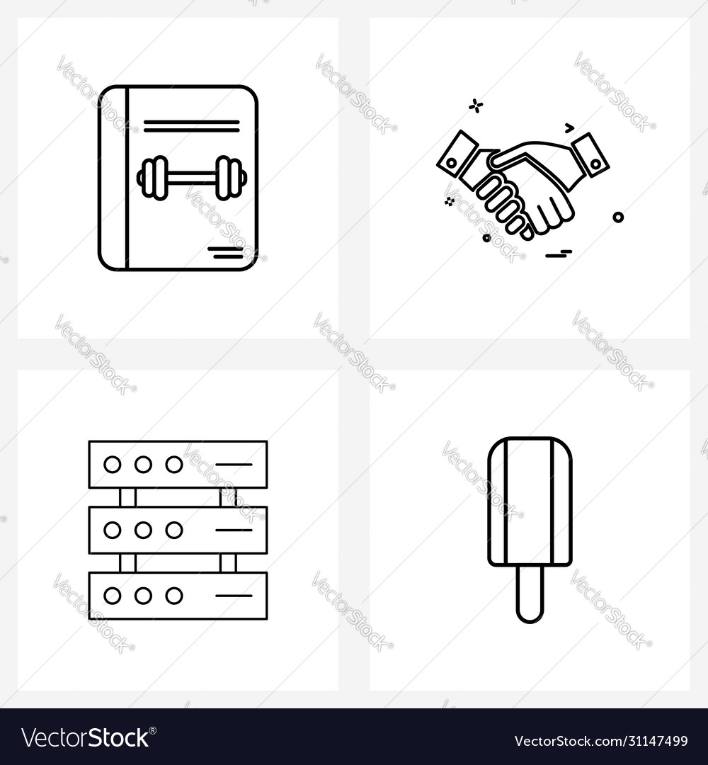 Set 4 ui icons and symbols for gym network