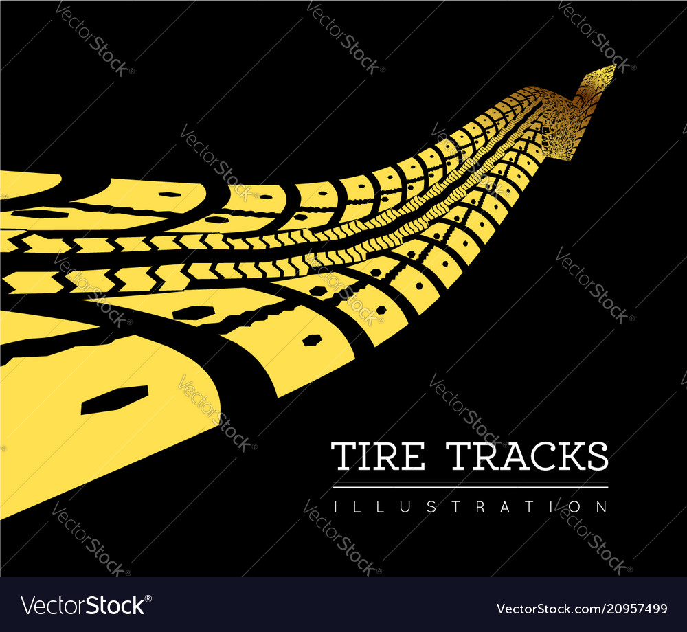 Tire tracks