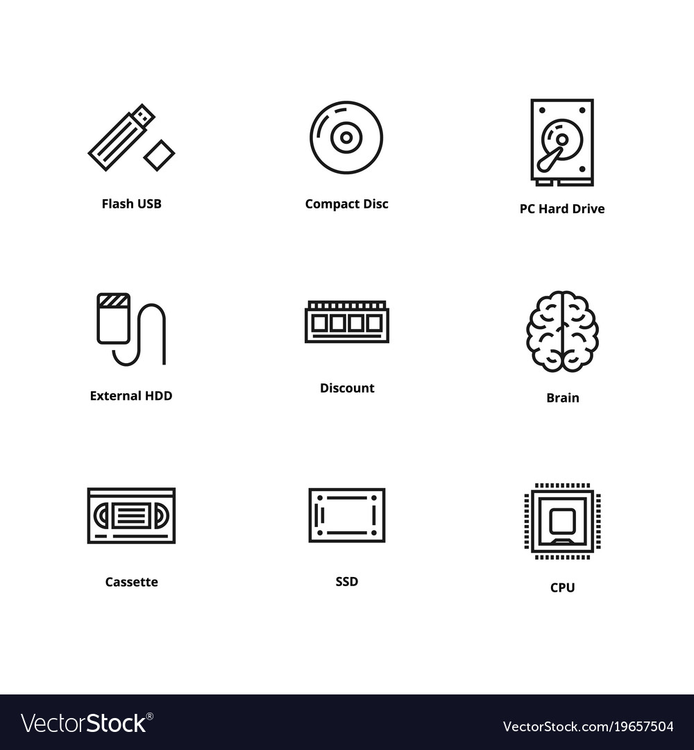 9 memory line icons