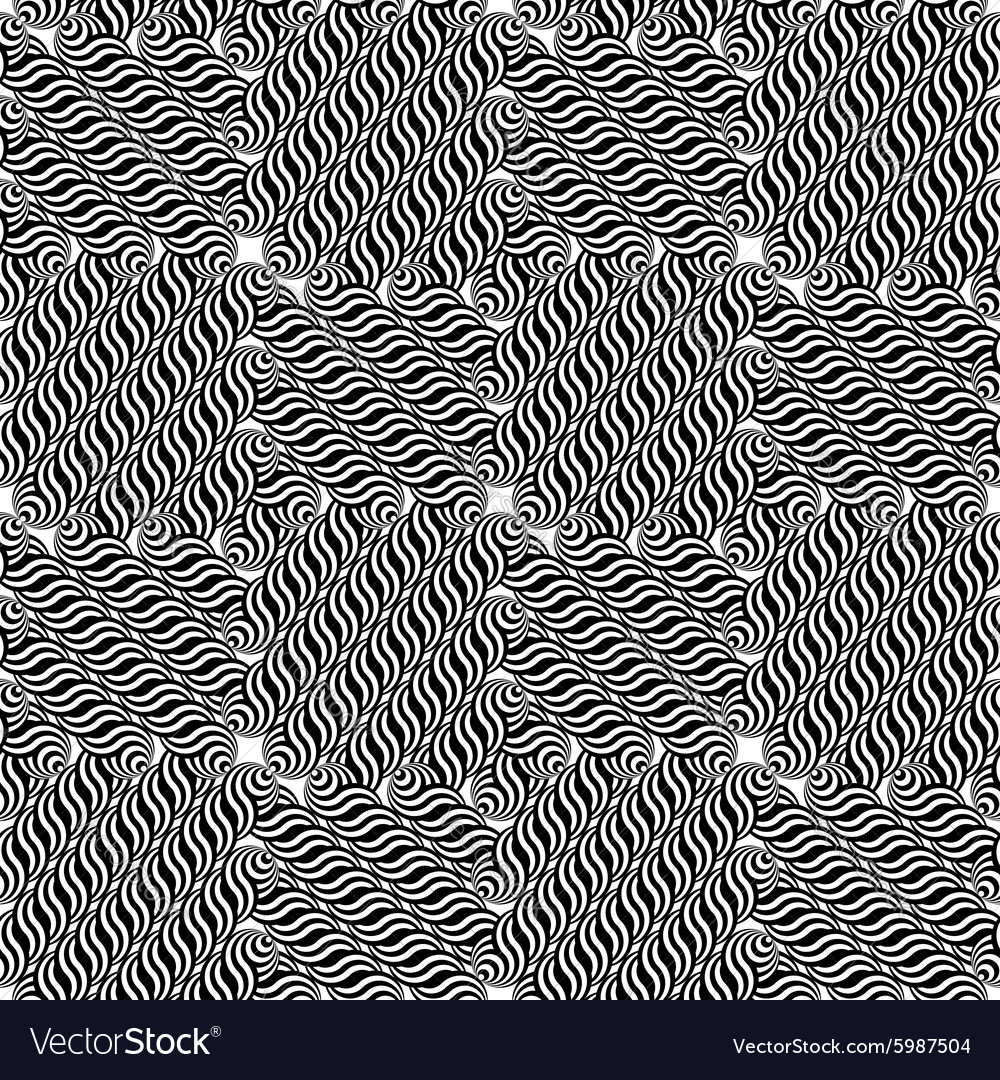 Design seamless monochrome labyrinth pattern