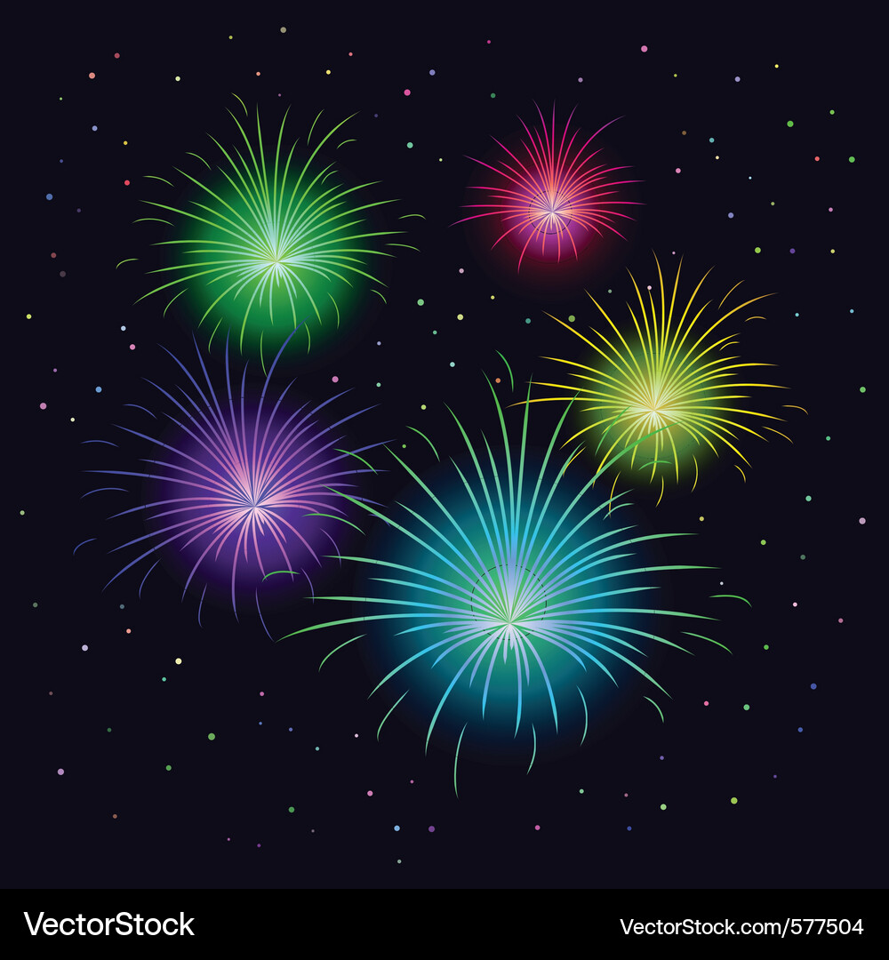 Fireworks Royalty Free Vector Image - VectorStock