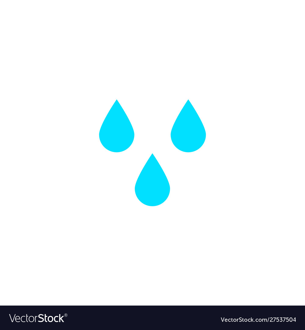 Humidity icon flat simple design