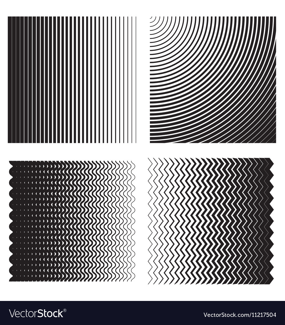 Line gradient effects Royalty Free Vector Image