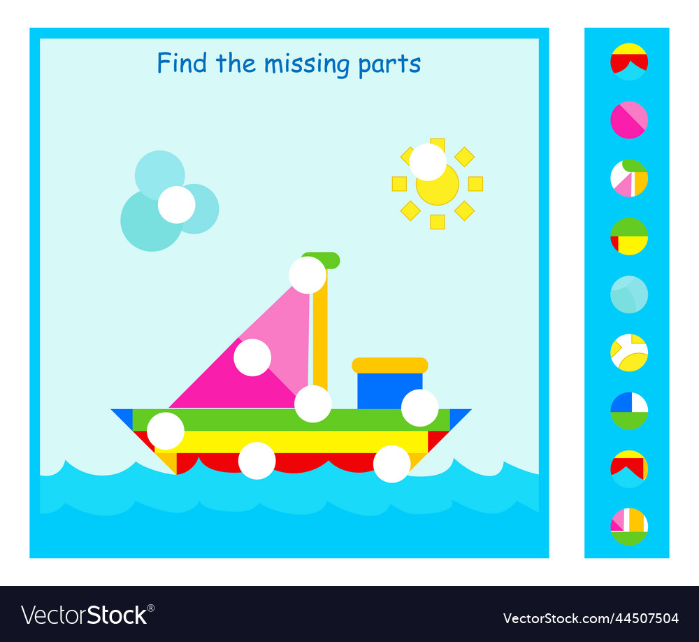 Mind game find the missing parts
