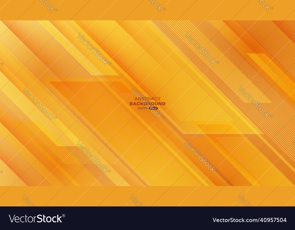 Orange abstract geometric shape with lines