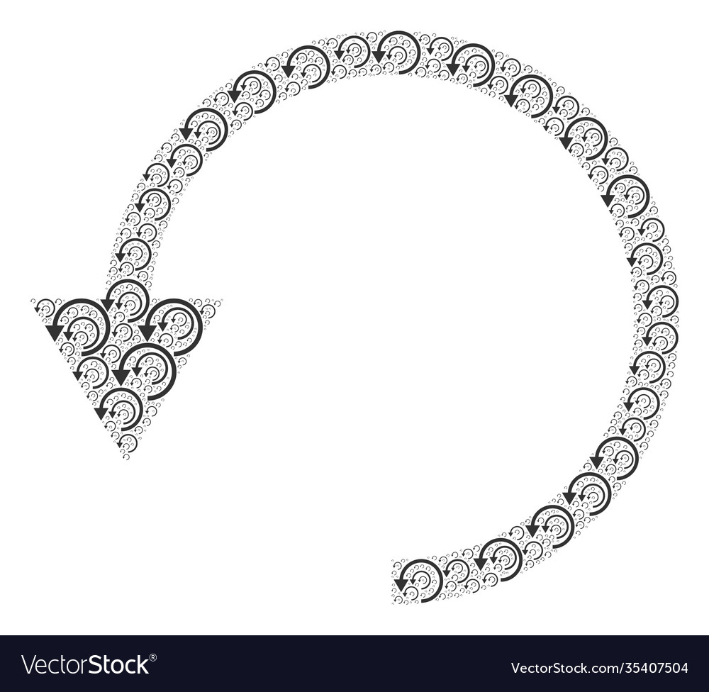 Rotate ccw recursion mosaic itself items Vector Image Rotate ccw recursion mosaic itself items