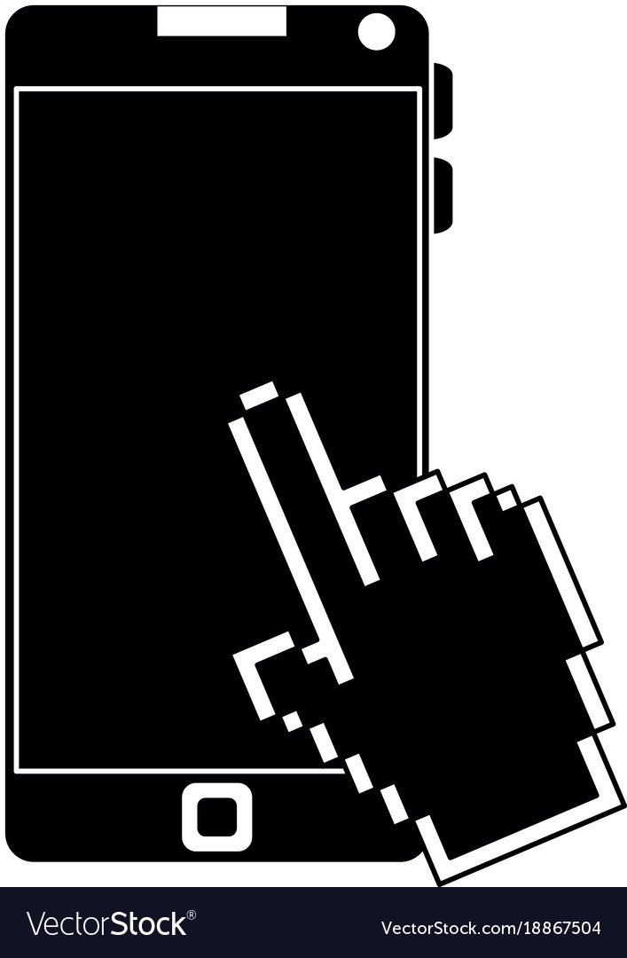 Smartphone device with hand pointer