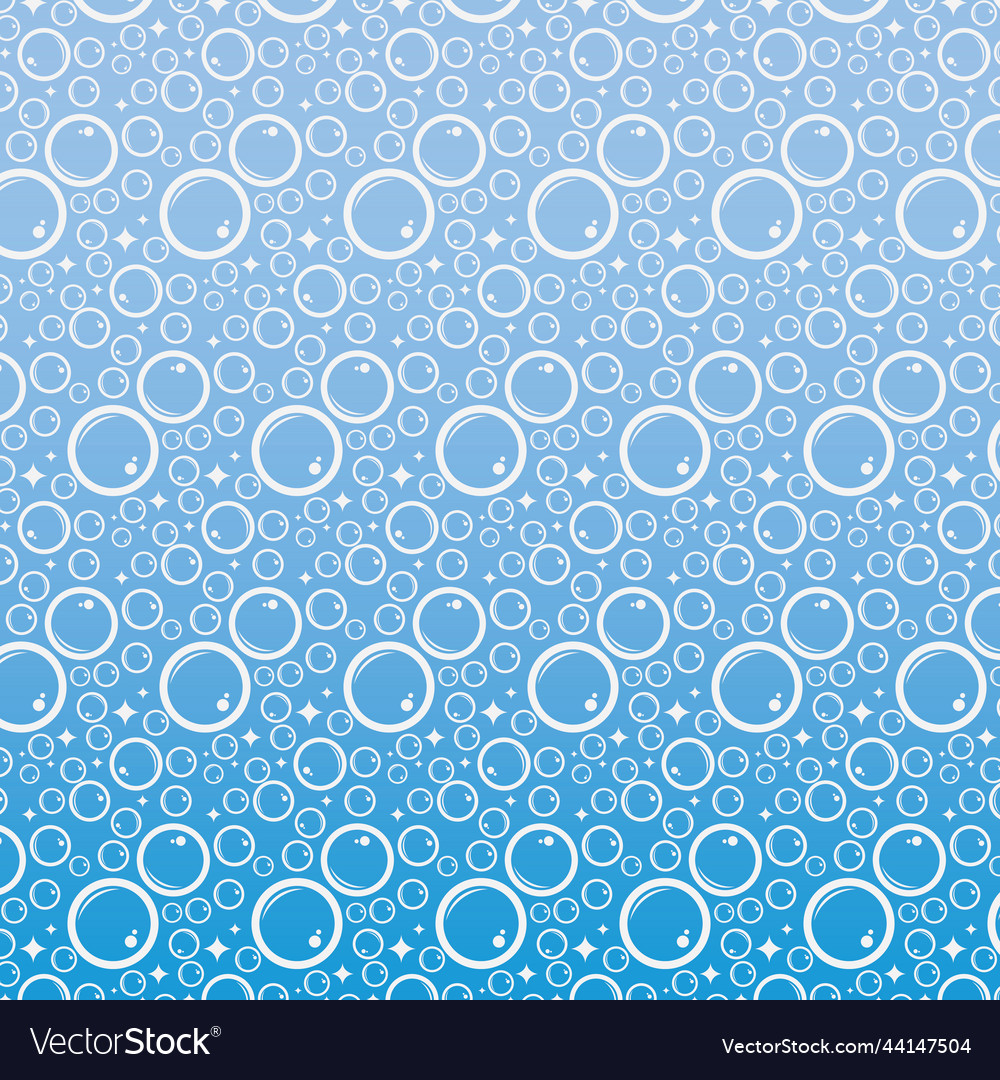 Soap bubbles seamless pattern background