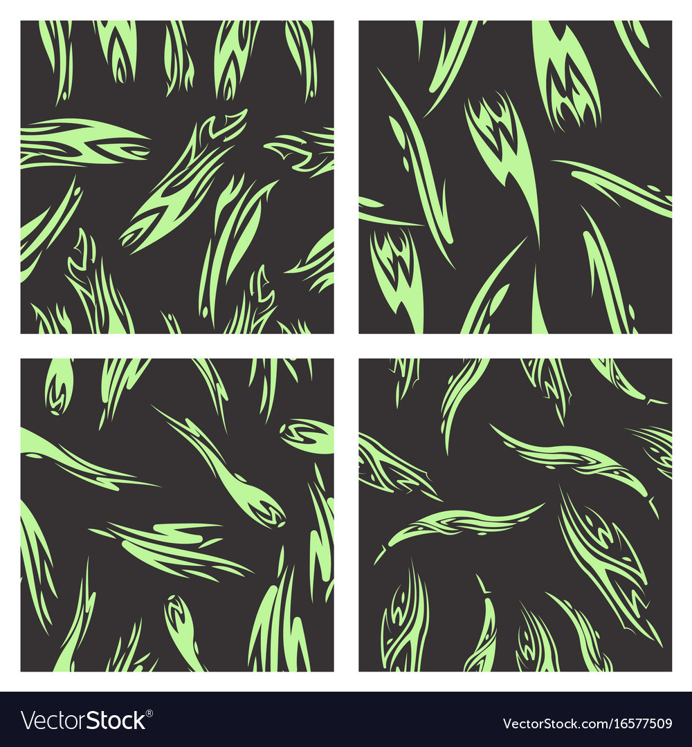 Assembly of patterns in striped style