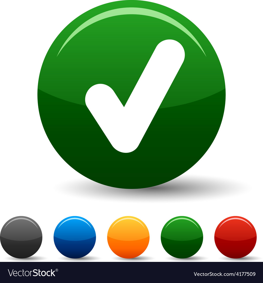 Check icons Royalty Free Vector Image - VectorStock