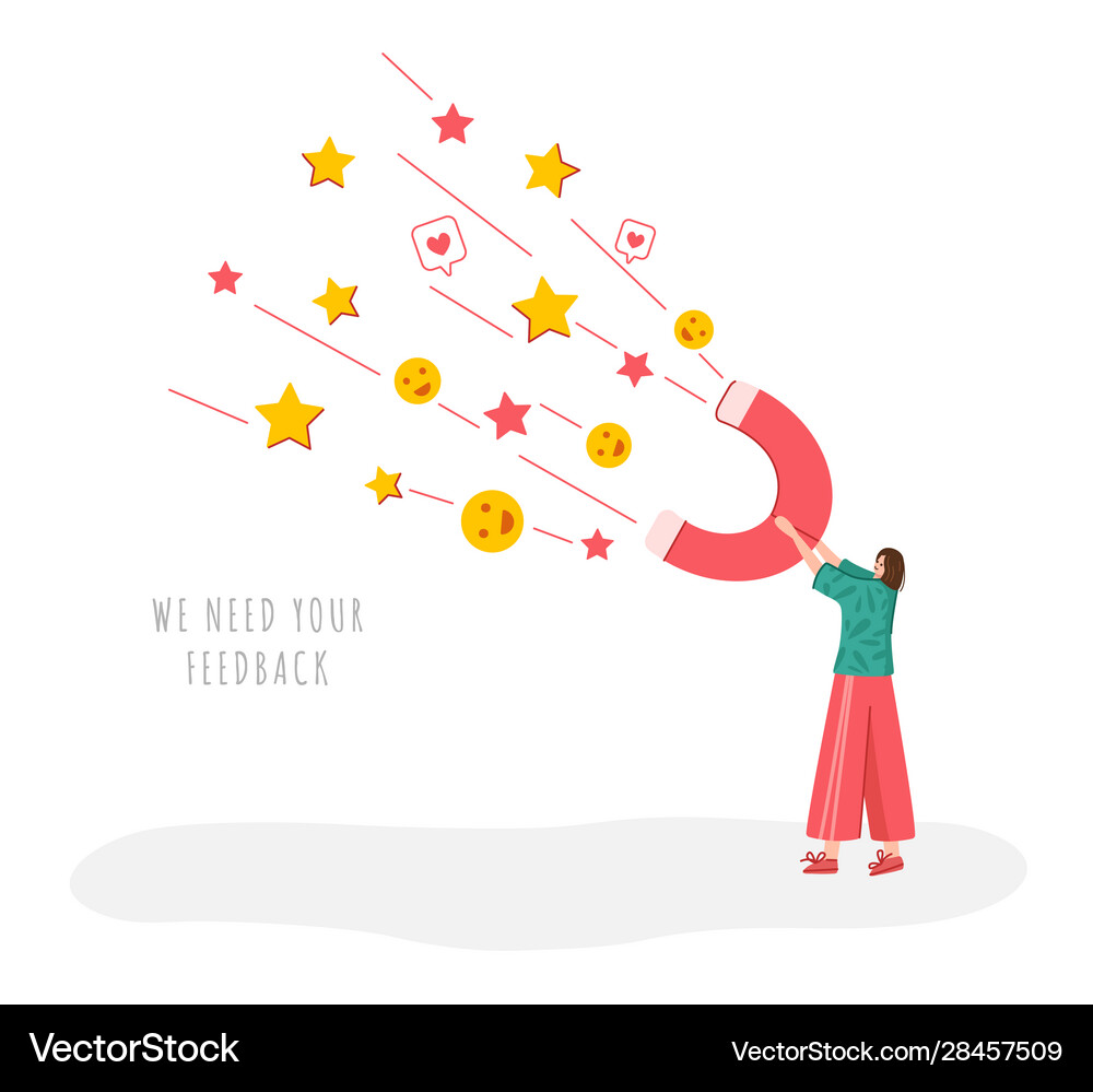 Customer feedback concept Royalty Free Vector Image
