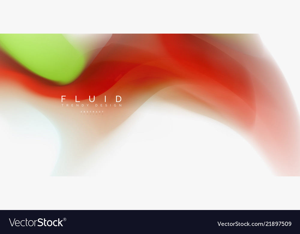 Fluid flowing wave abstract background vector image Fluid flowing wave abstract background