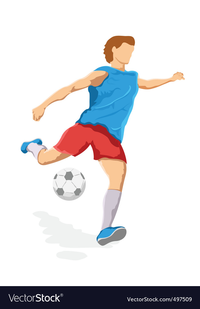 Football Player Royalty Free Vector Image - Vectorstock