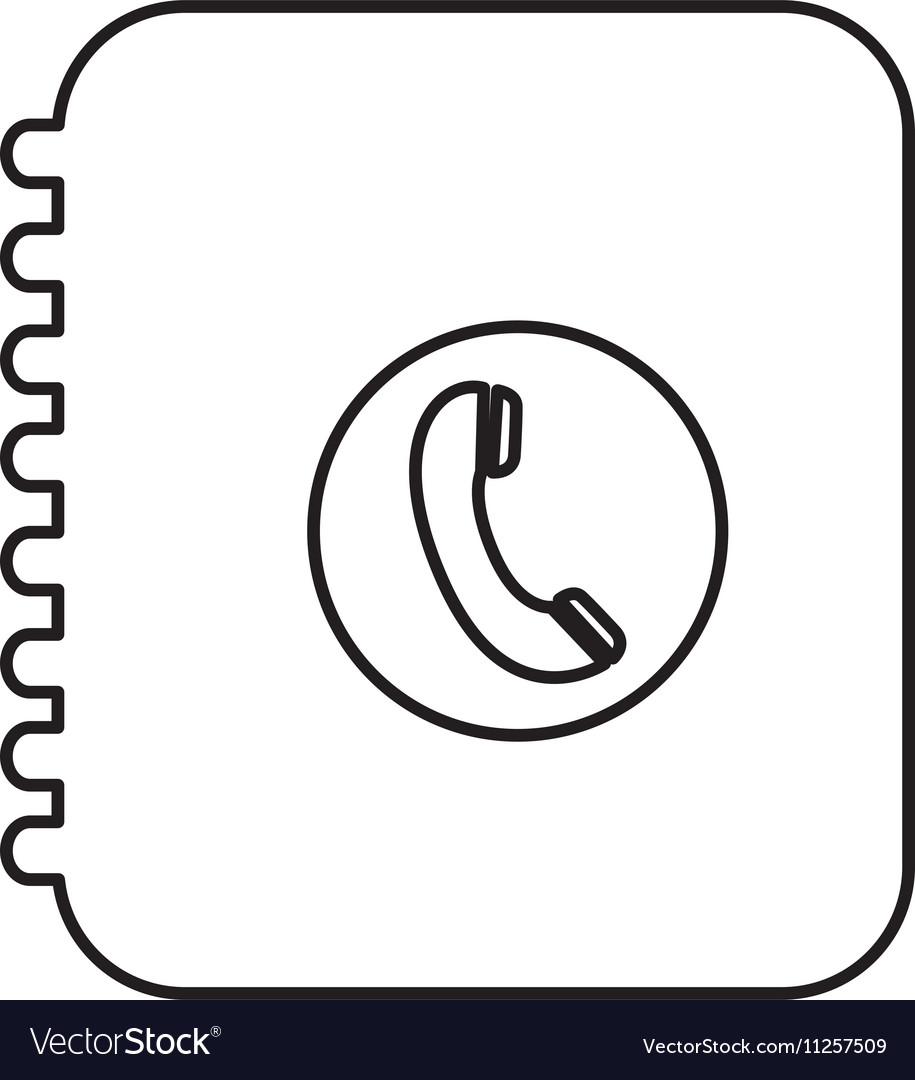 Phone book pictograph icon image