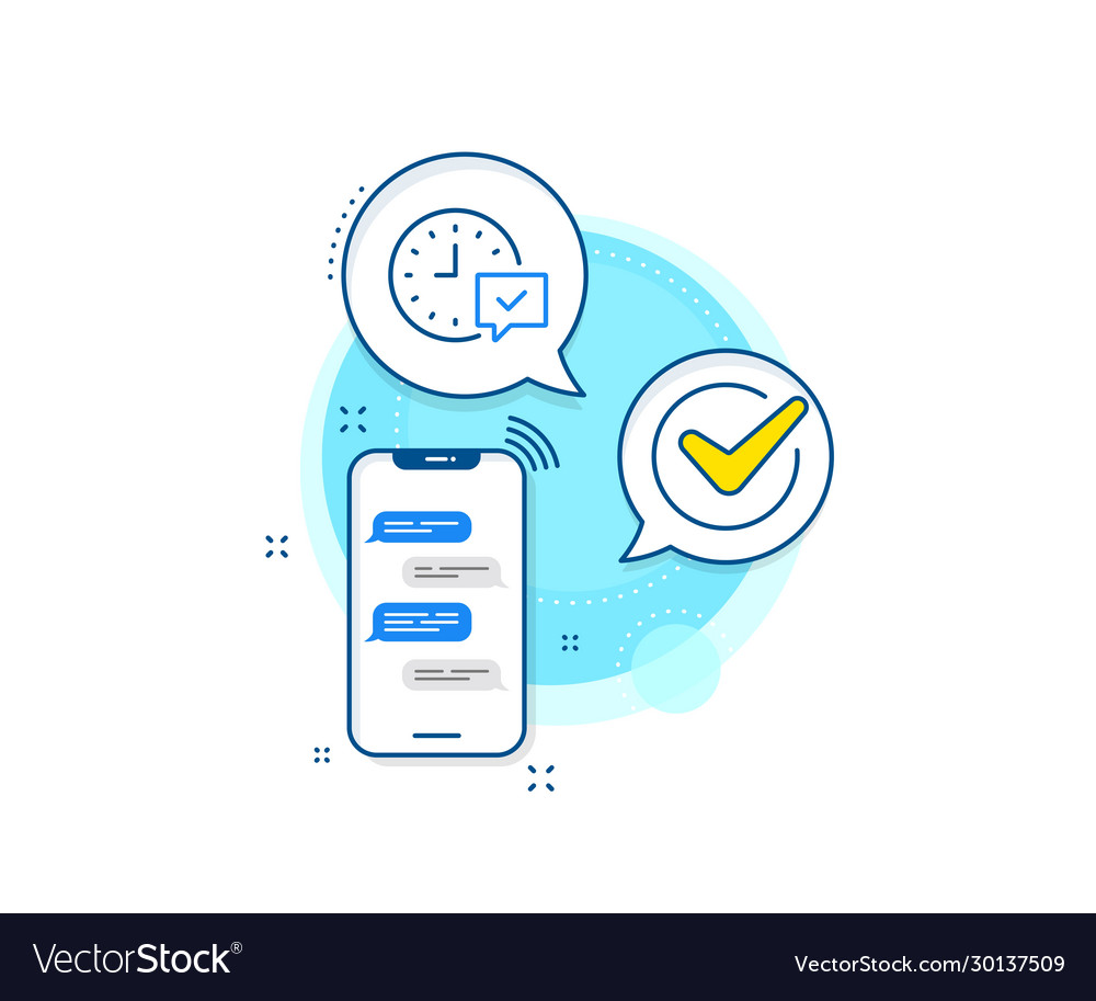 Time line icon select alarm sign Royalty Free Vector Image