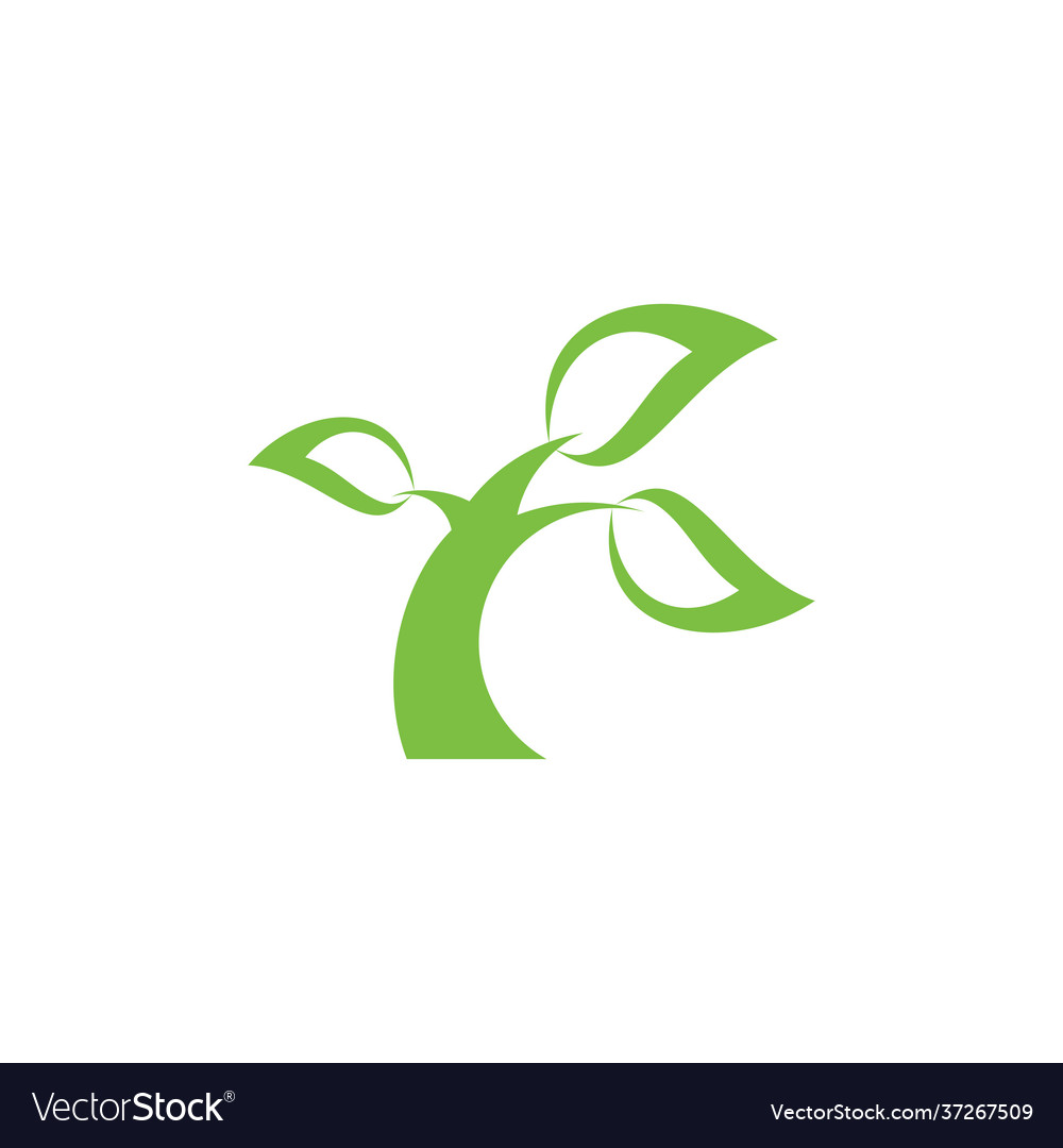 Tree unique motion design logo vector image Tree unique motion design logo