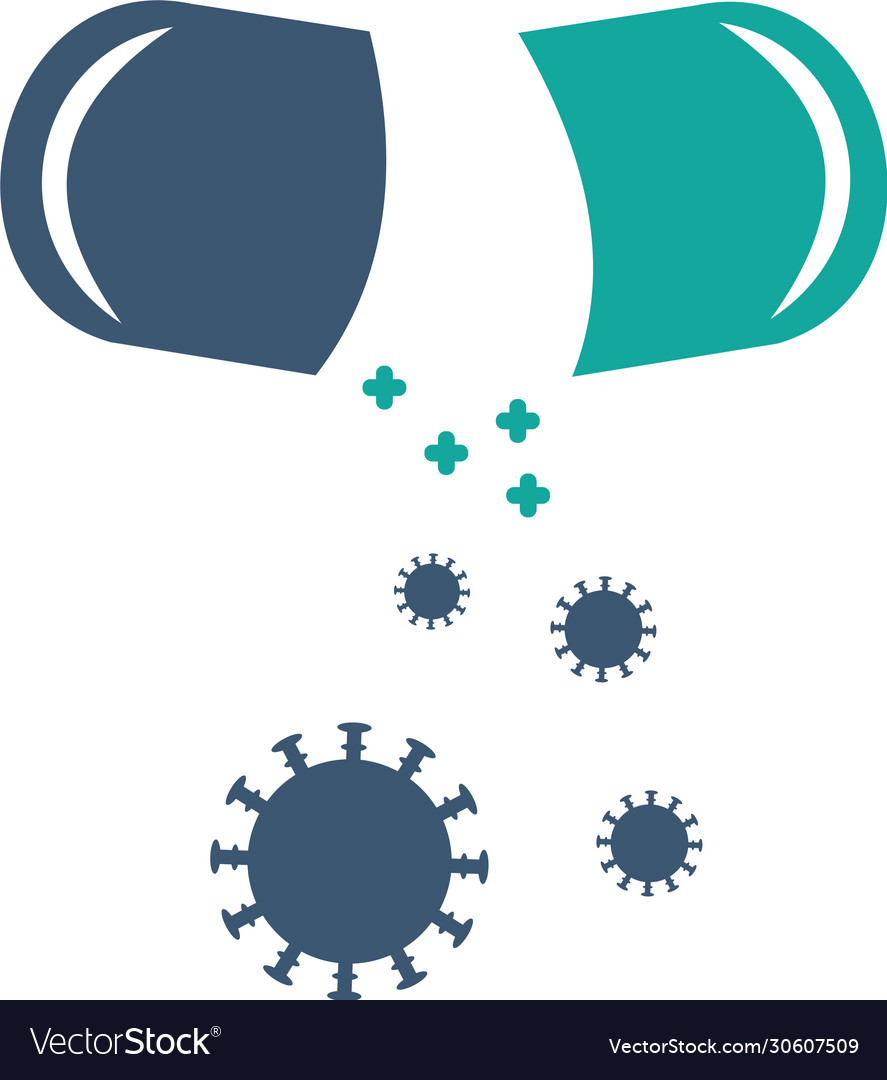 Vaccine coronavirus medicine vector image Vaccine coronavirus medicine