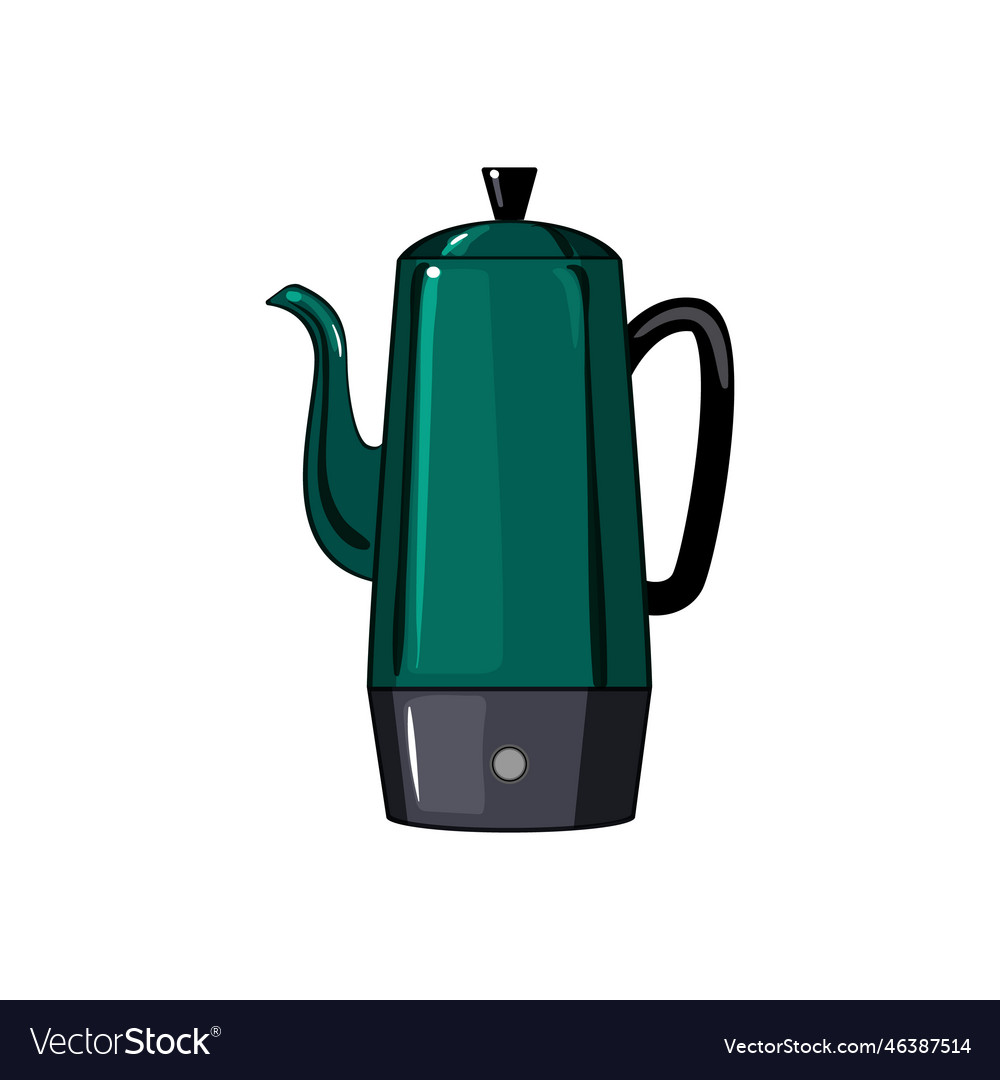 Breakfast percolator pot coffee cartoon