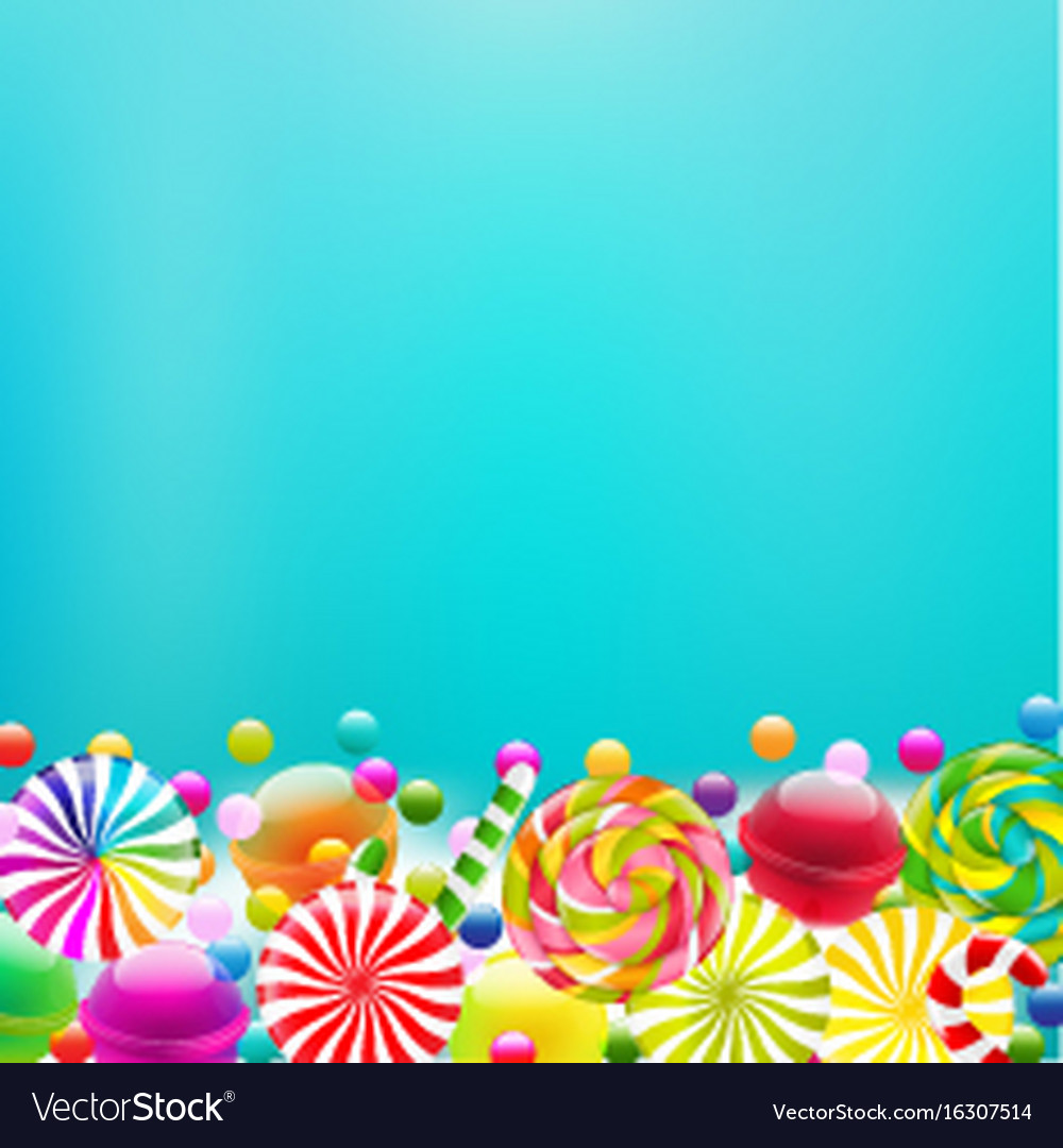 Rainbow Lollipop Border