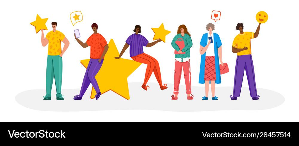 Customer feedback concept Royalty Free Vector Image