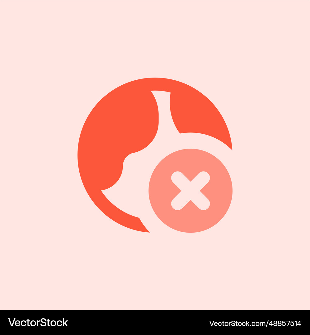 Exclude Image Excluding a site from user access Royalty Free Vector Image
