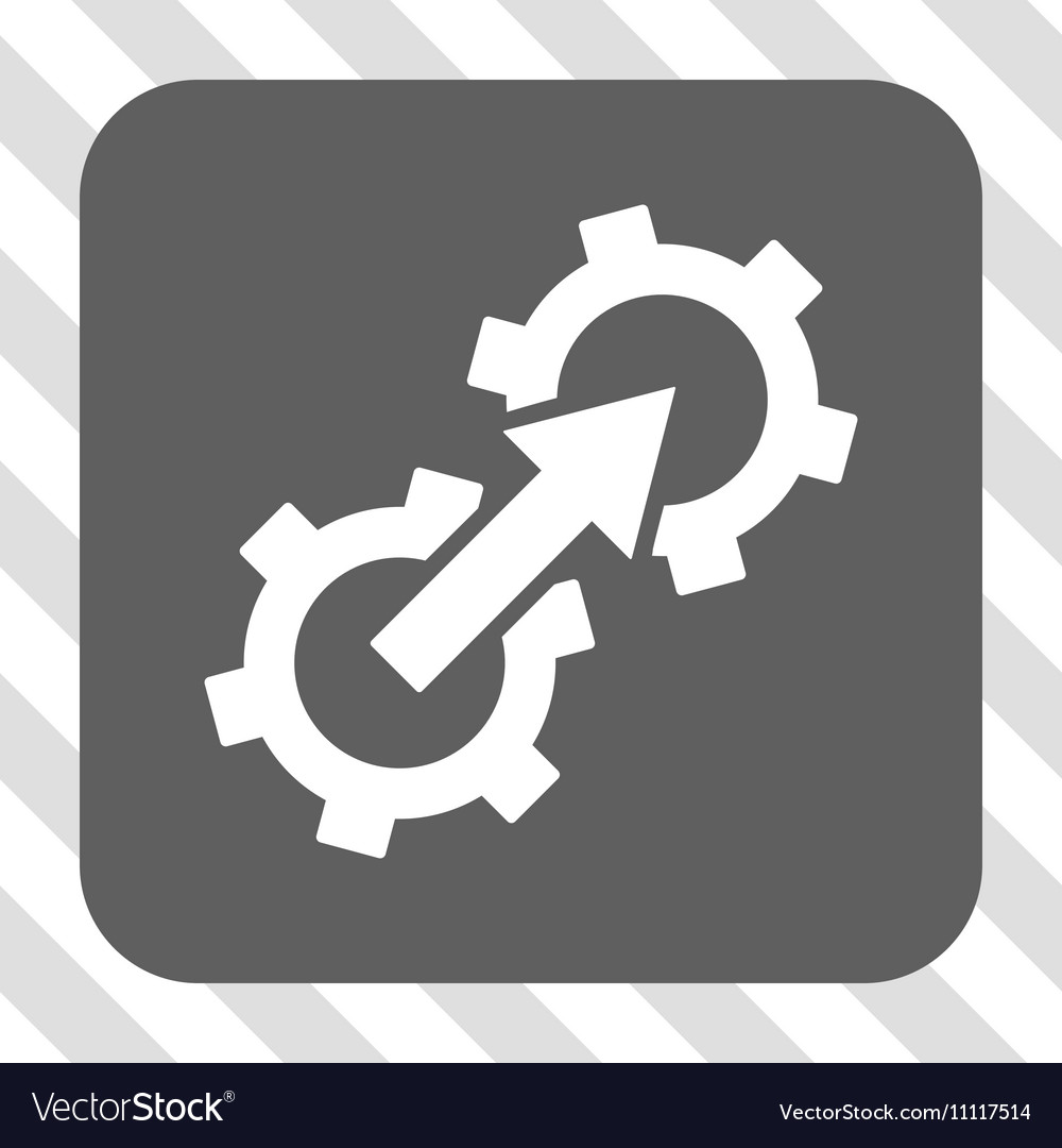 Gear integration rounded square button
