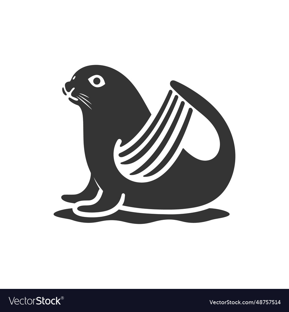 Harp Seal Icon Royalty Free Vector Image Vectorstock