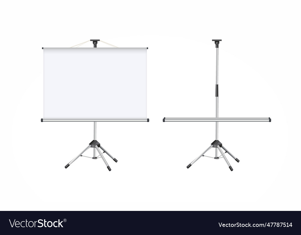 Horizontal screen for a projector vector image Horizontal screen for a projector