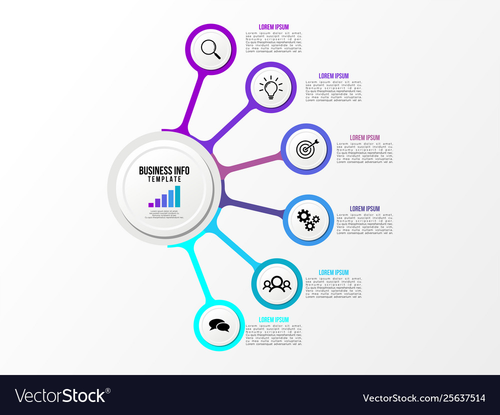 Infographic design template with options steps