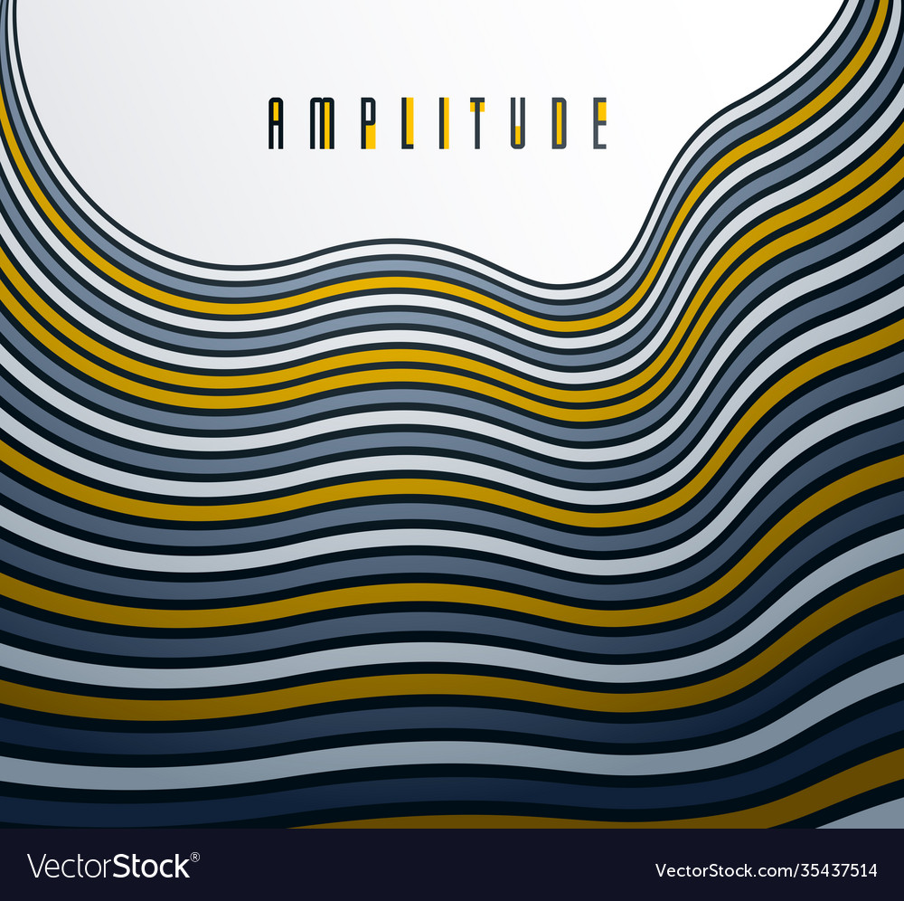 Minimal design abstract lines in 3d vector image Minimal design abstract lines in 3d