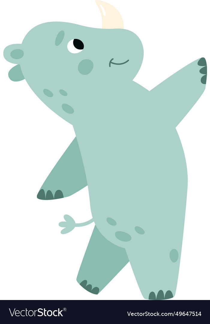 Rhino doing exercises