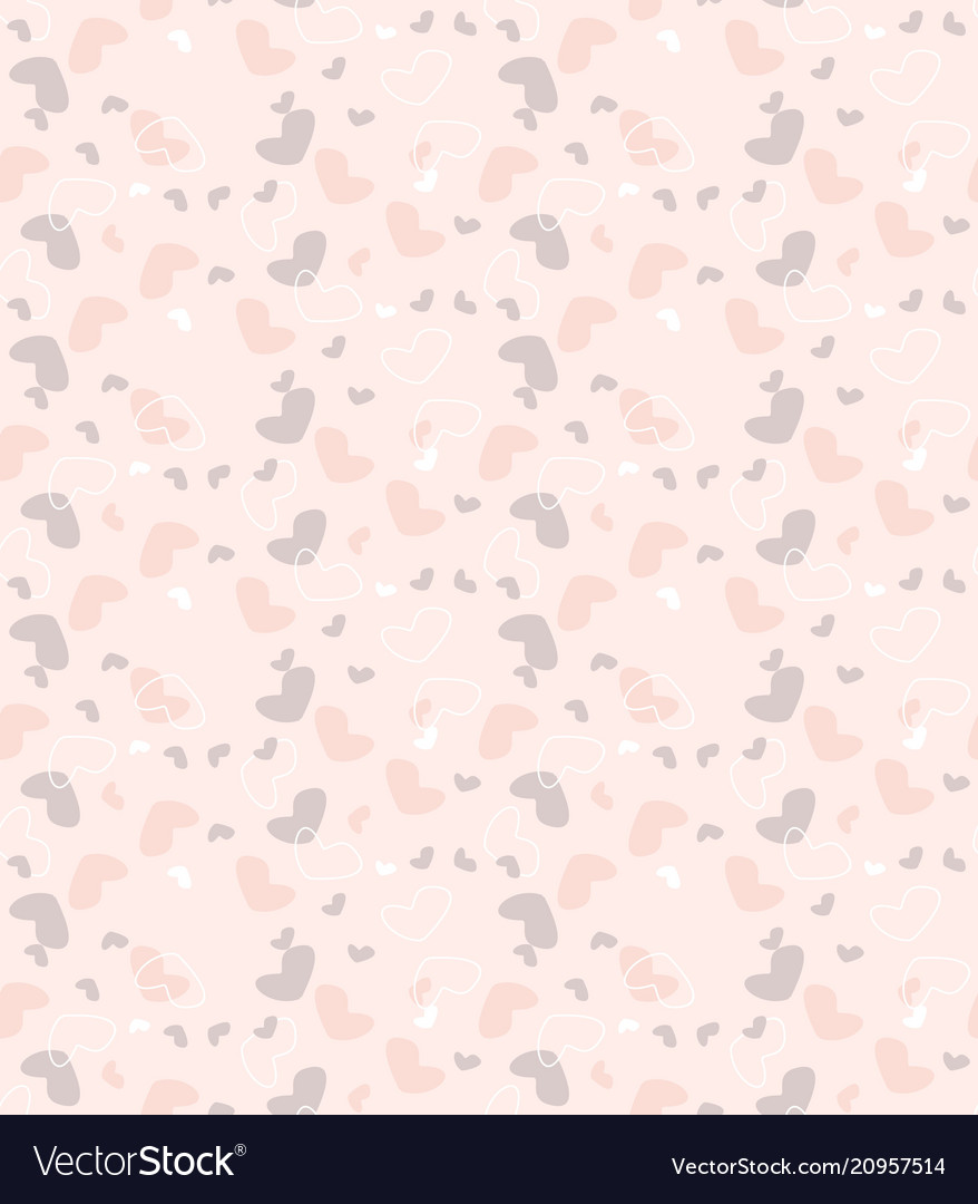 Seamless pattern hearts vector image Seamless pattern hearts