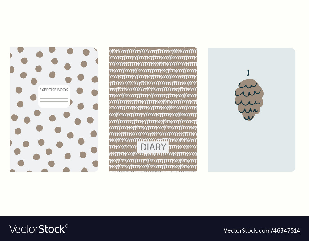 Set of cover page templates based on patterns