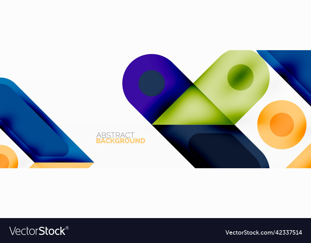 Square and circle minimal abstract background Vector Image Square and circle minimal abstract background