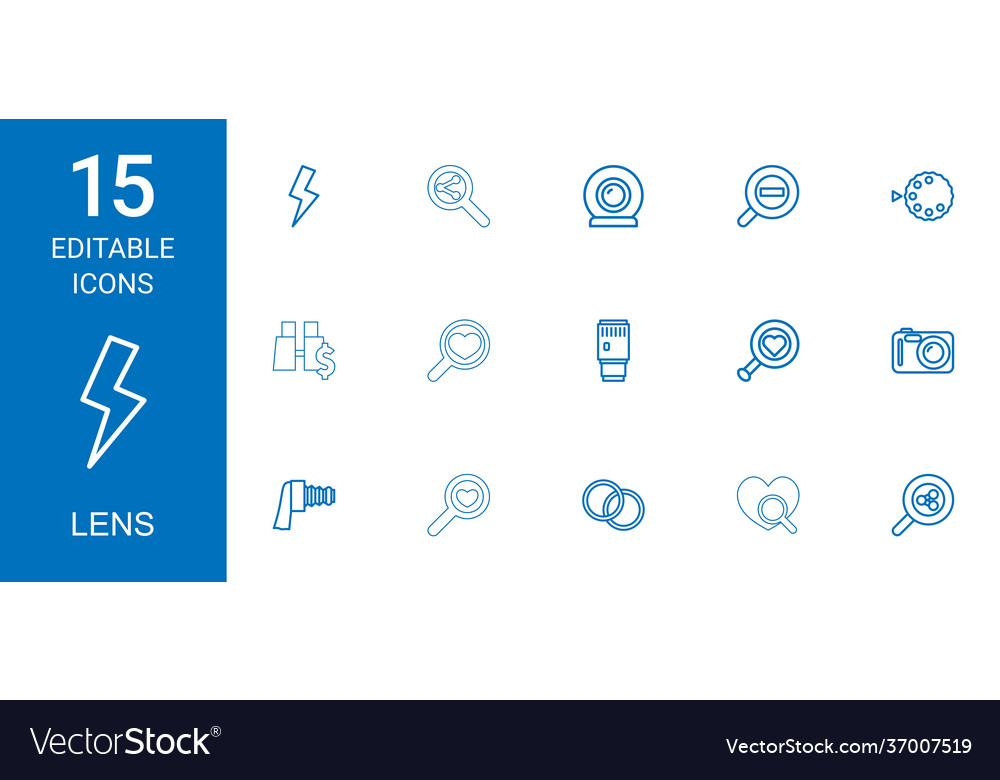 15 lens icons