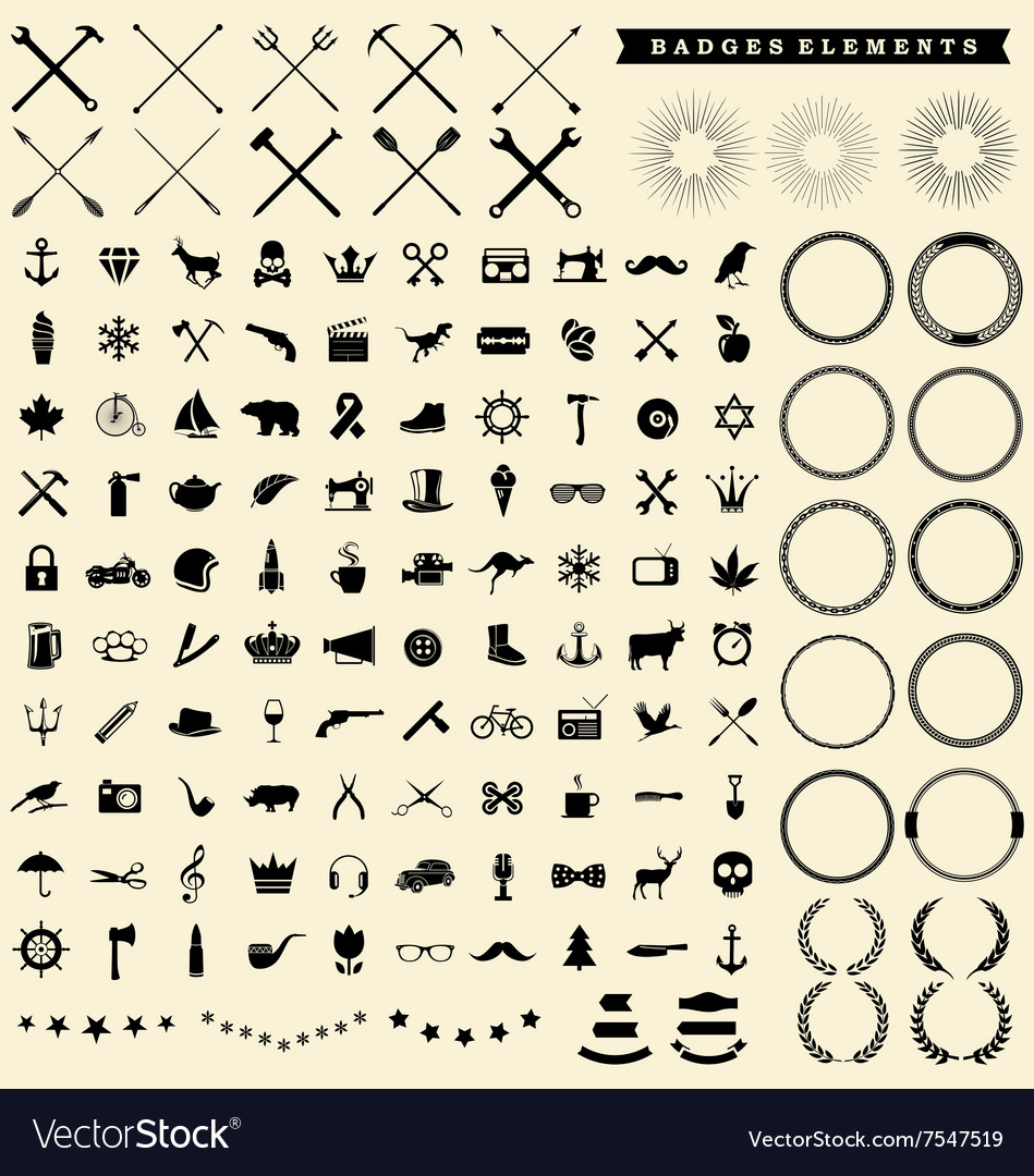 Badge Collection - Retro & Classic