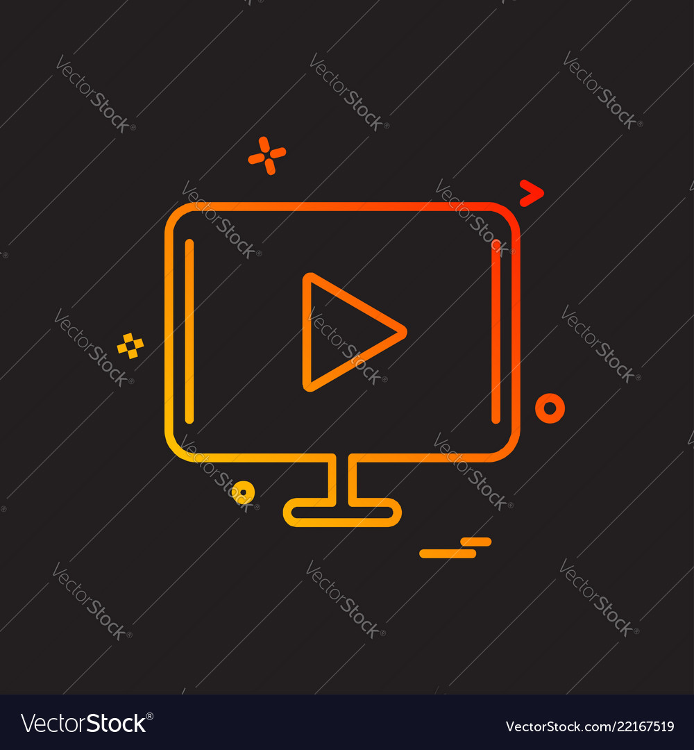 Computer icon design vector image Computer icon design