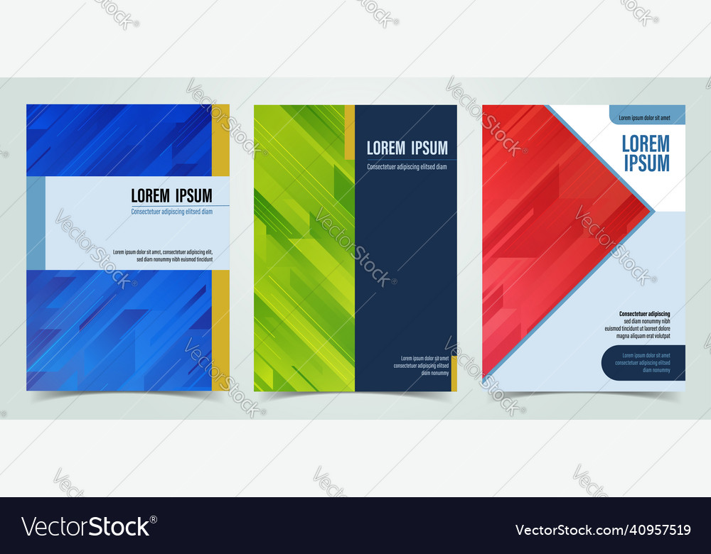 Cover design geometric shape gradient background vector image Cover design geometric shape gradient background