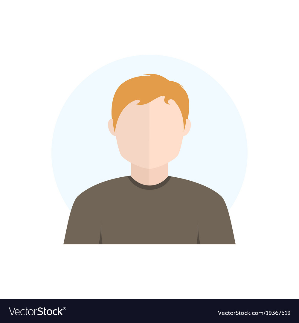 Flat style character avatar icon