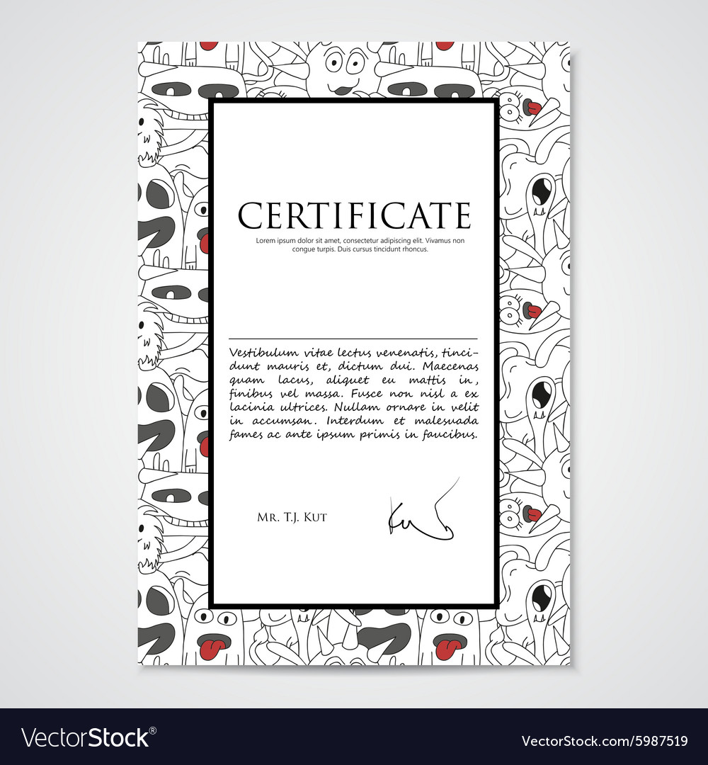 Graphic design template document with abstract