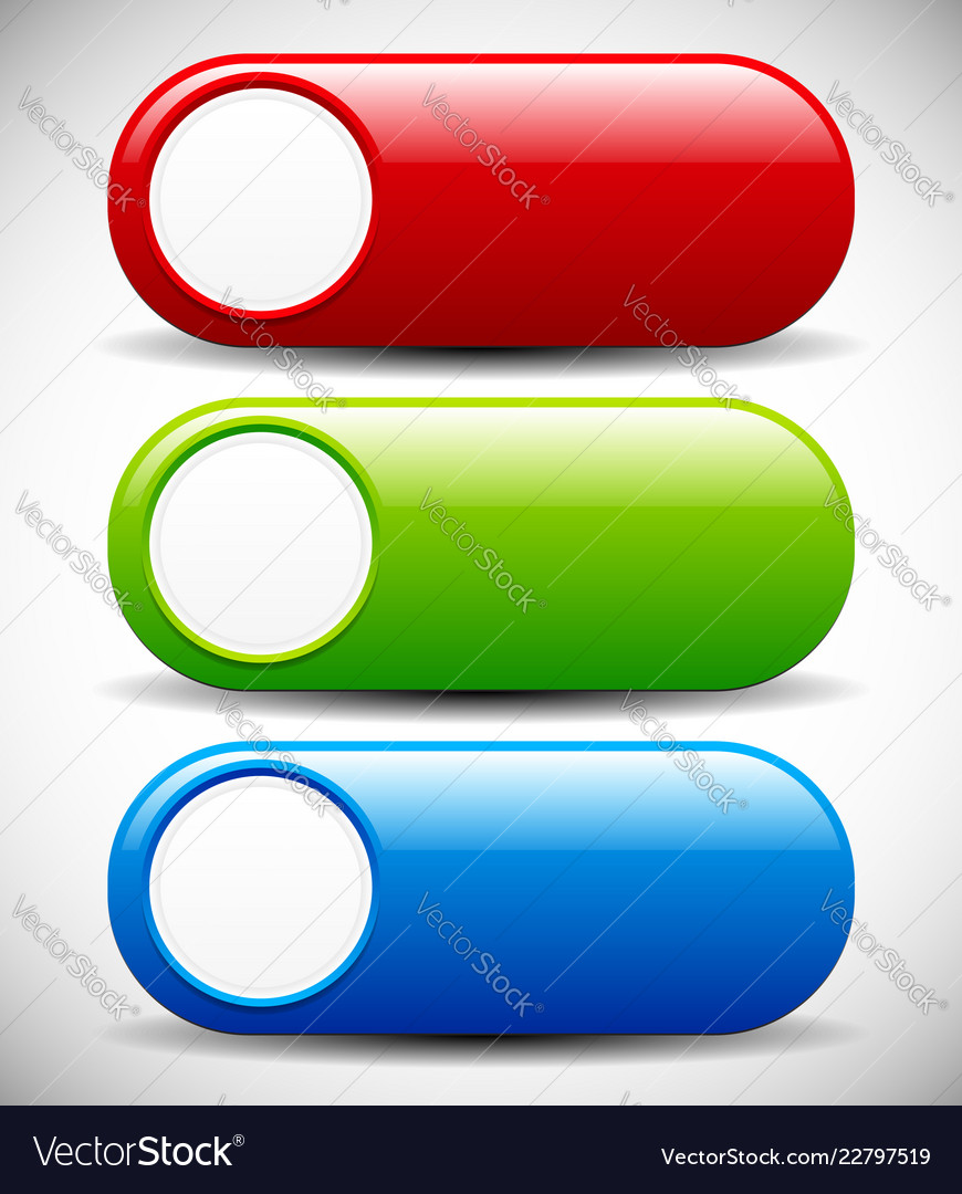 Gui-like buttons easy to edit vector image Gui-like buttons easy to edit
